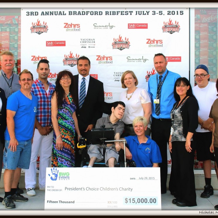 Cheque Presentation to PCCC